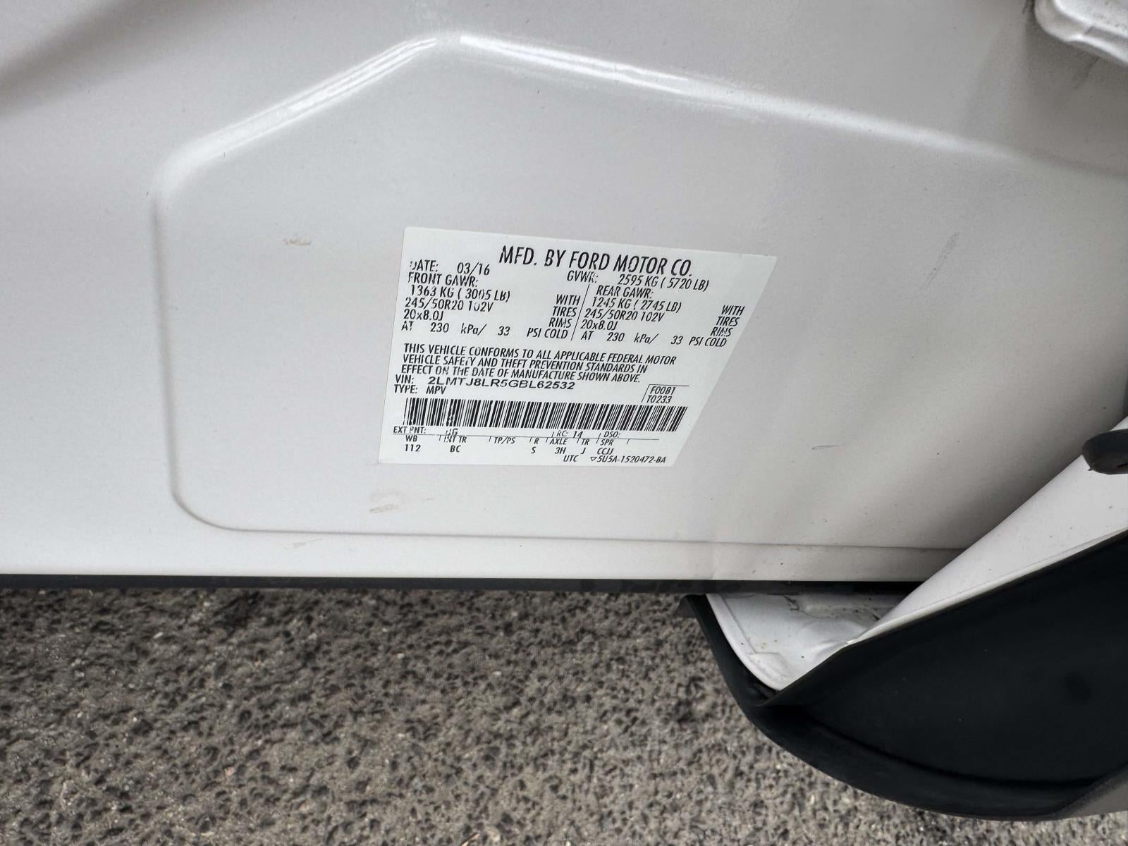 2016 Lincoln MKX Reserve