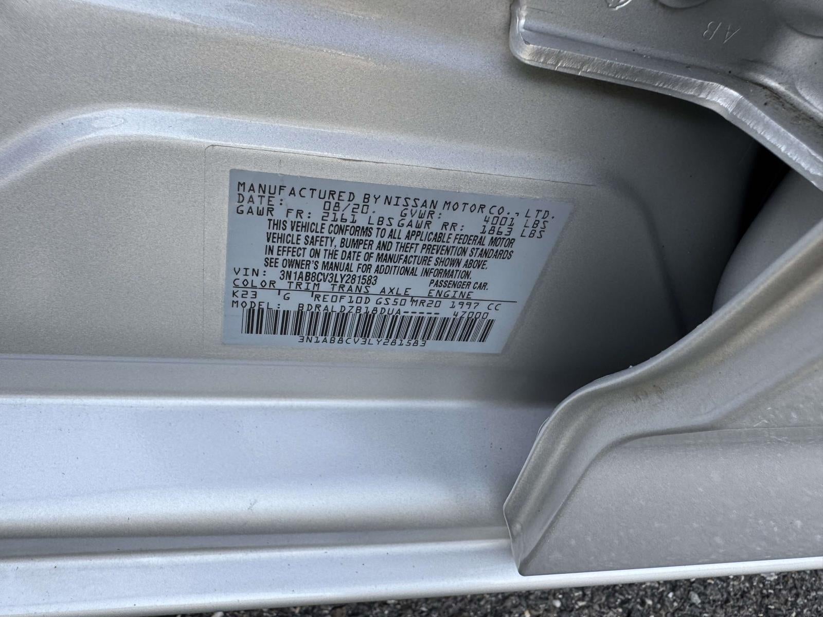 2020 Nissan Sentra SV