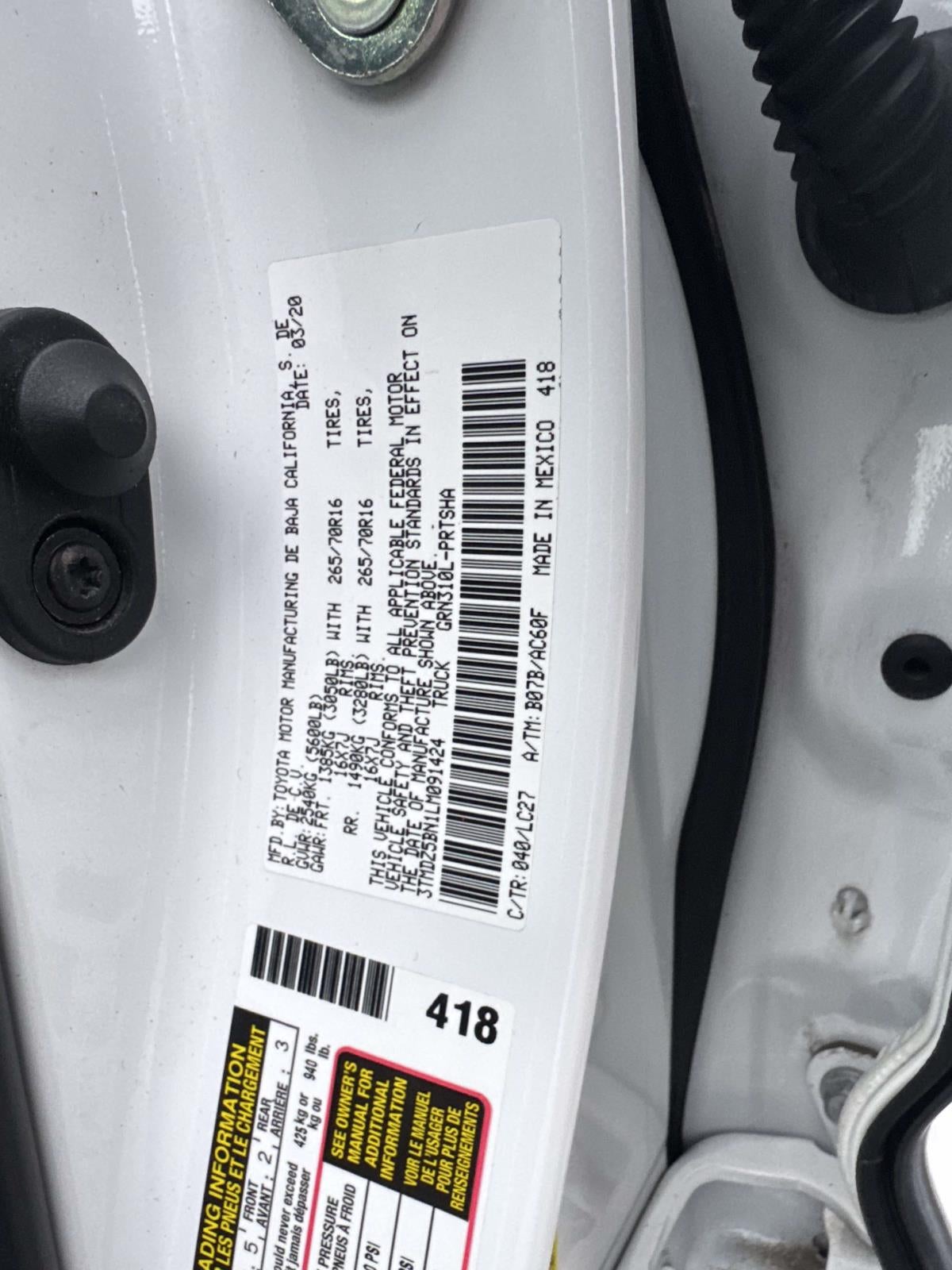 2020 Toyota Tacoma TRD Off-Road V6