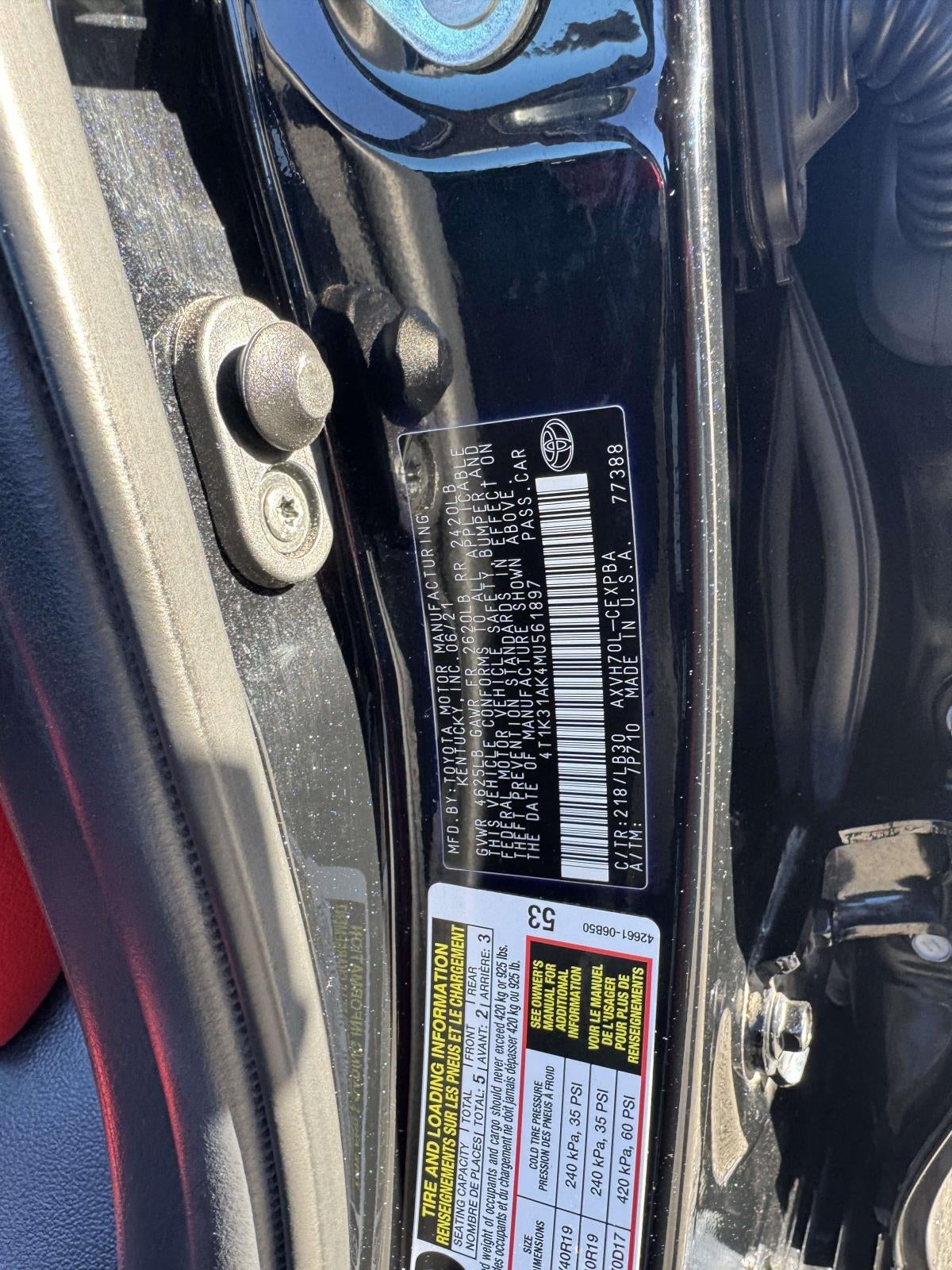 2021 Toyota Camry Hybrid XSE