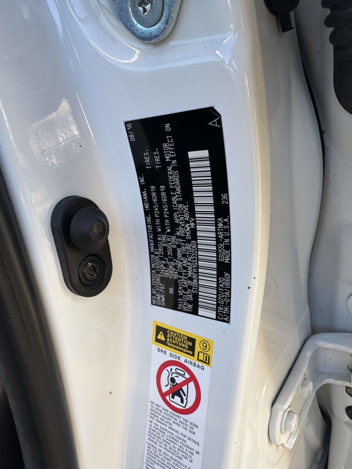 2016 Toyota Highlander LE V6