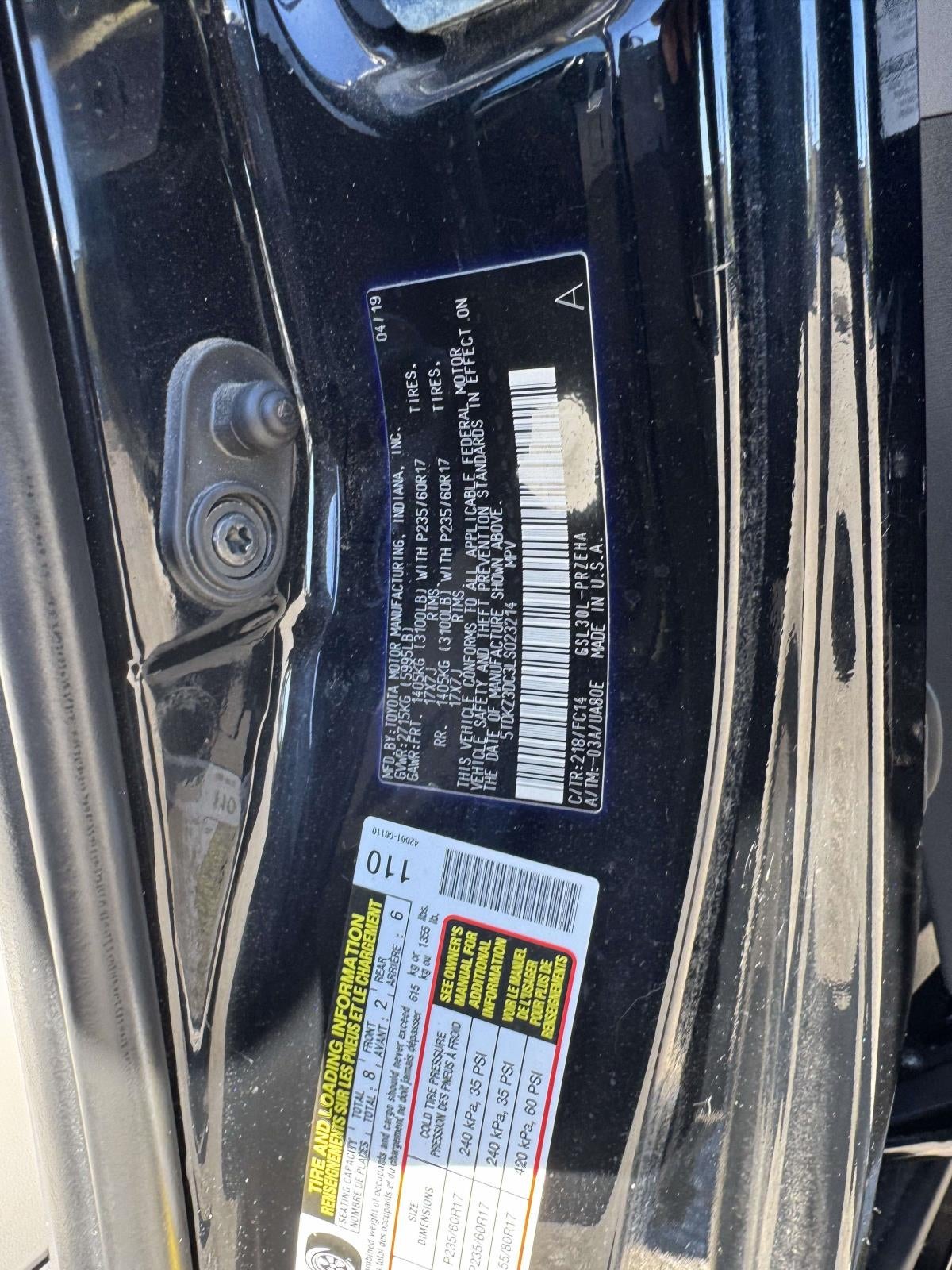 2020 Toyota Sienna LE 8 Passenger