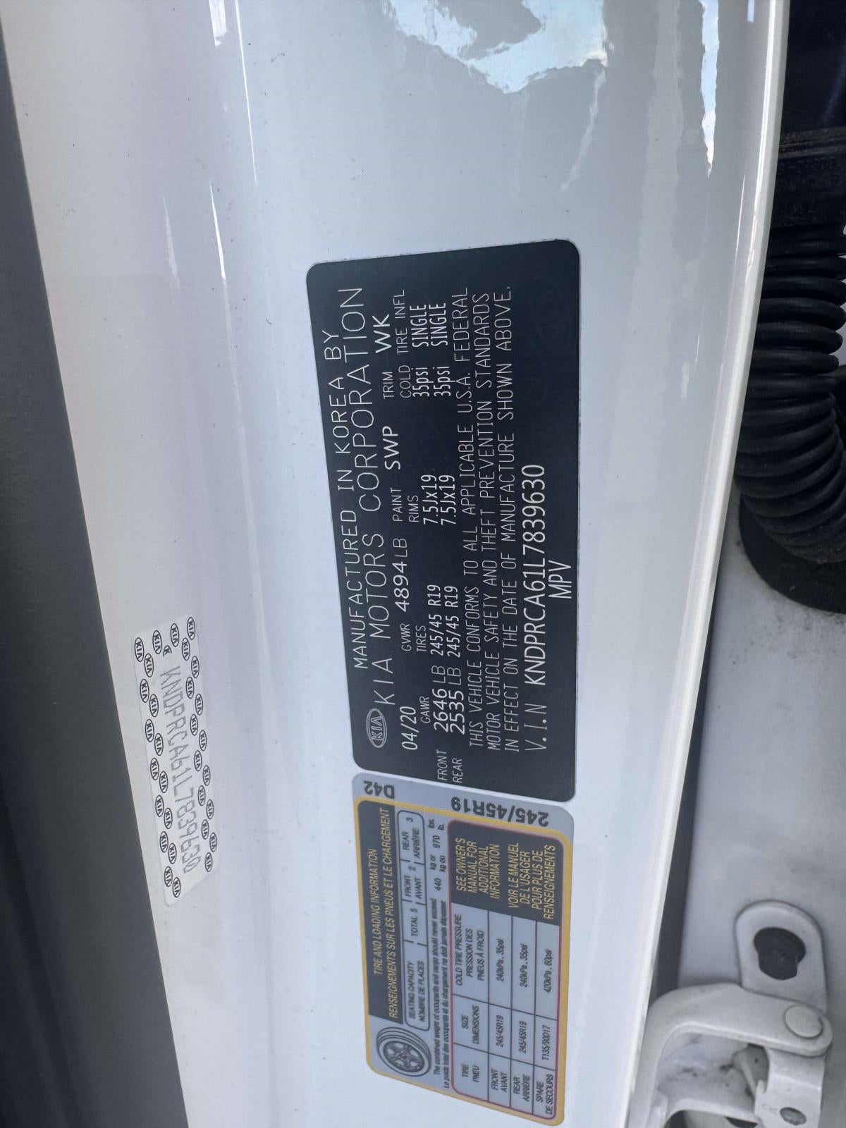 2020 Kia Sportage SX