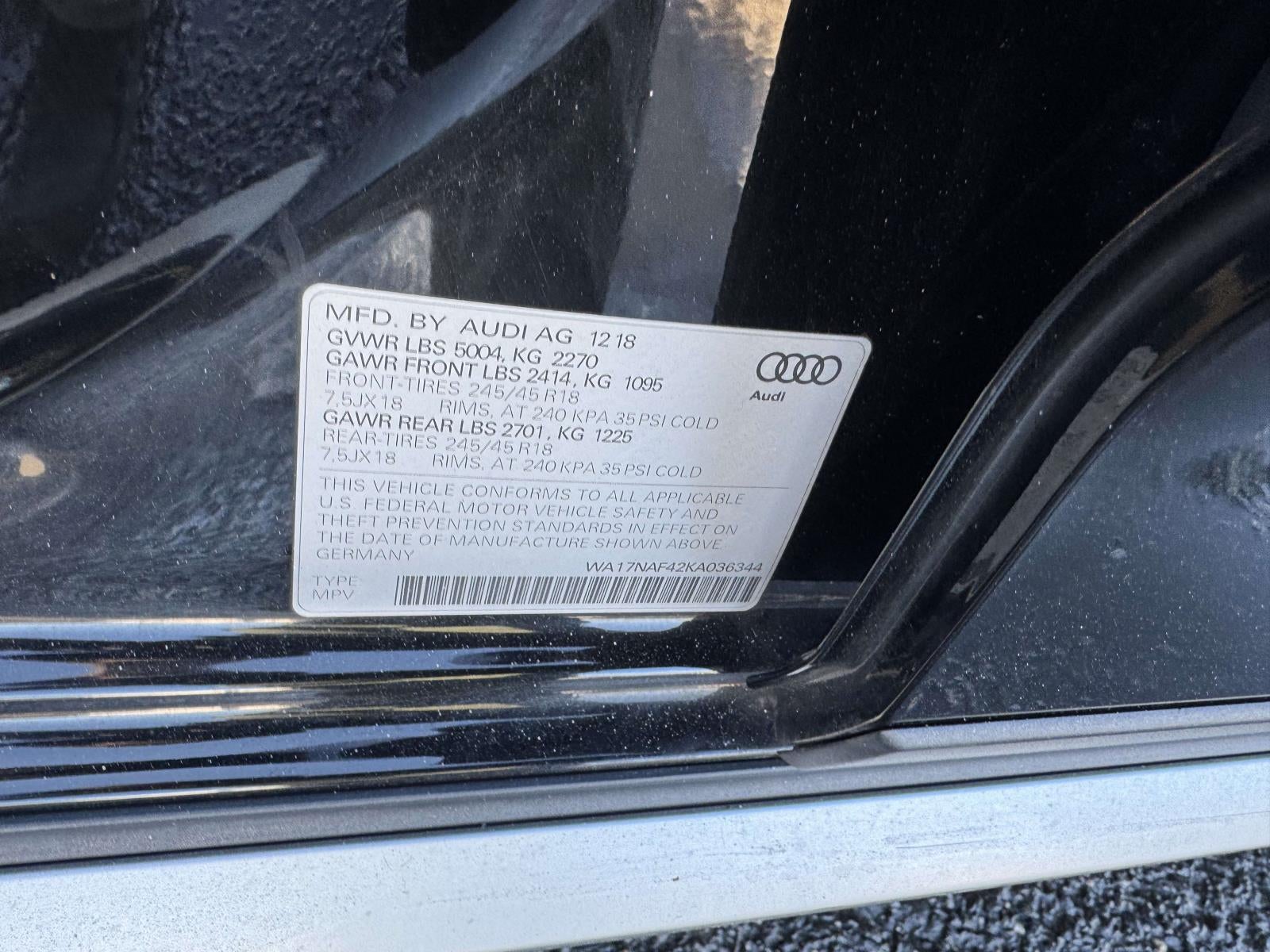 2019 Audi A4 allroad 2.0T Premium quattro